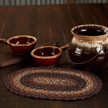 Beckham Jute Braided Oval Placemat 10